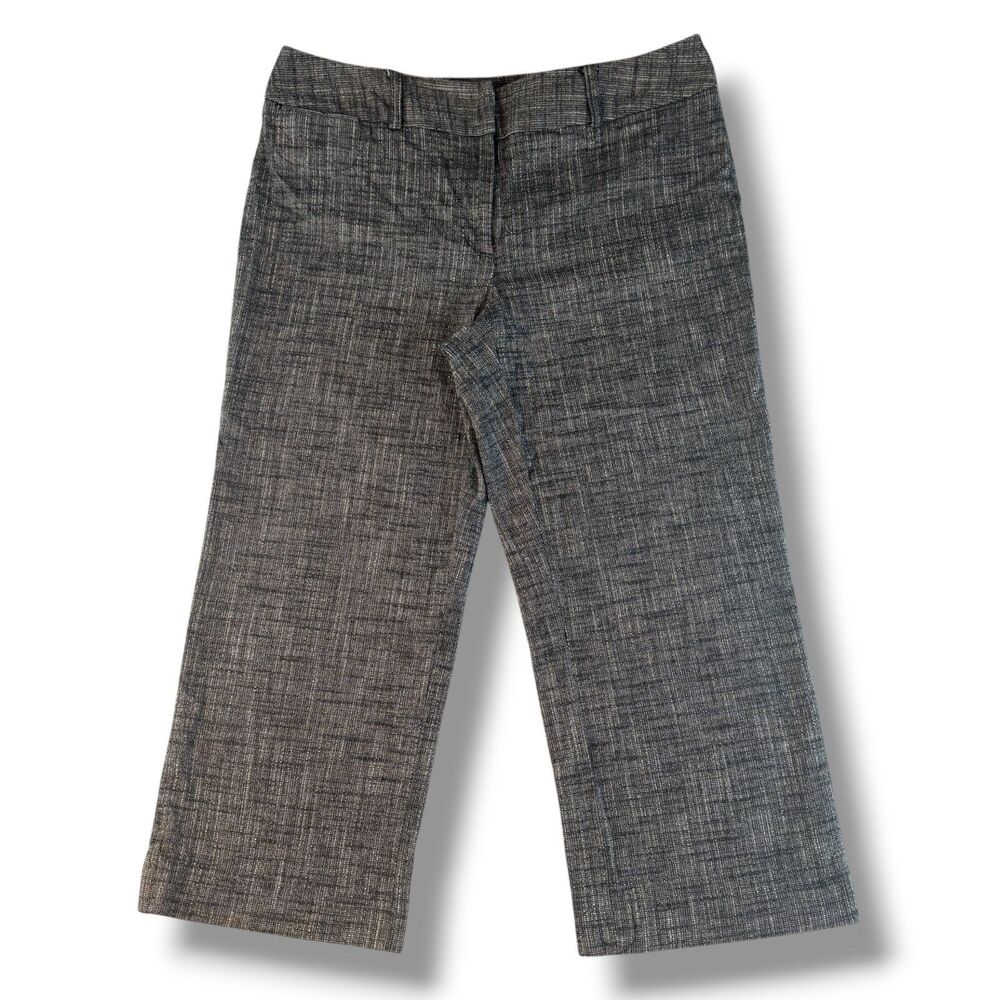 Style & Co. Y2K Corporate Office Siren Capri Pants Low Rise Dark Gray Size 8